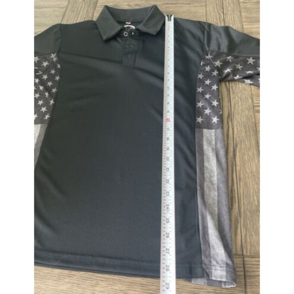 black polo american flag 4th of July mens size Sm - Picture 2 of 5